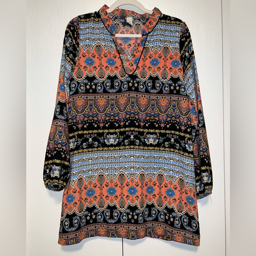 Paper Crane Bohemian Shift Dress